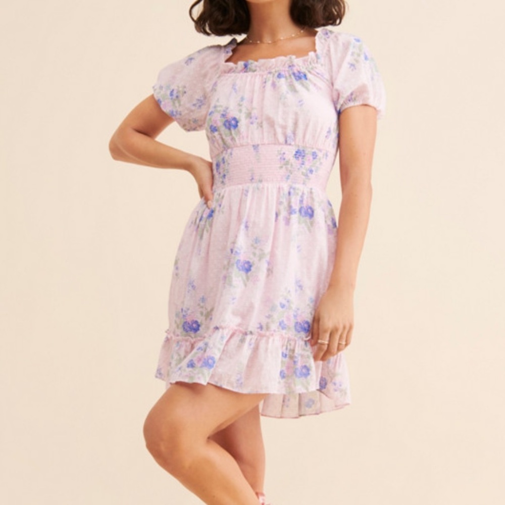 NWOT LoveShackFancy Lai Floral Mini Dress